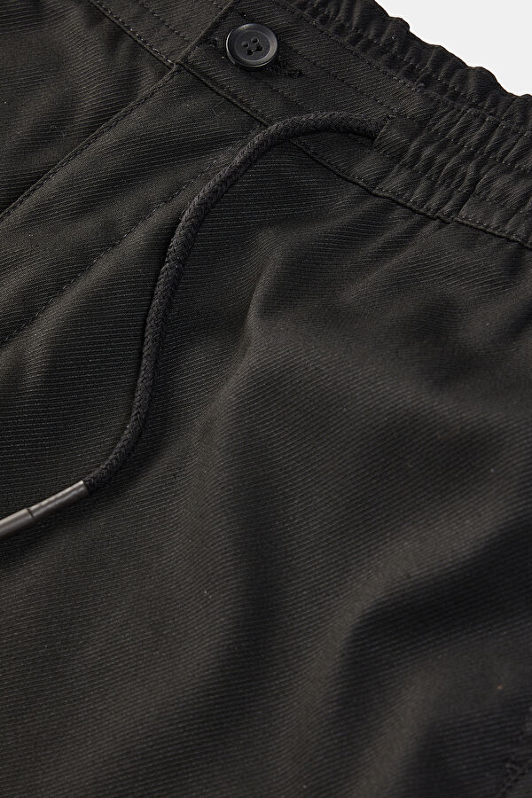 Black Straight Leg Men's Trousers 5
