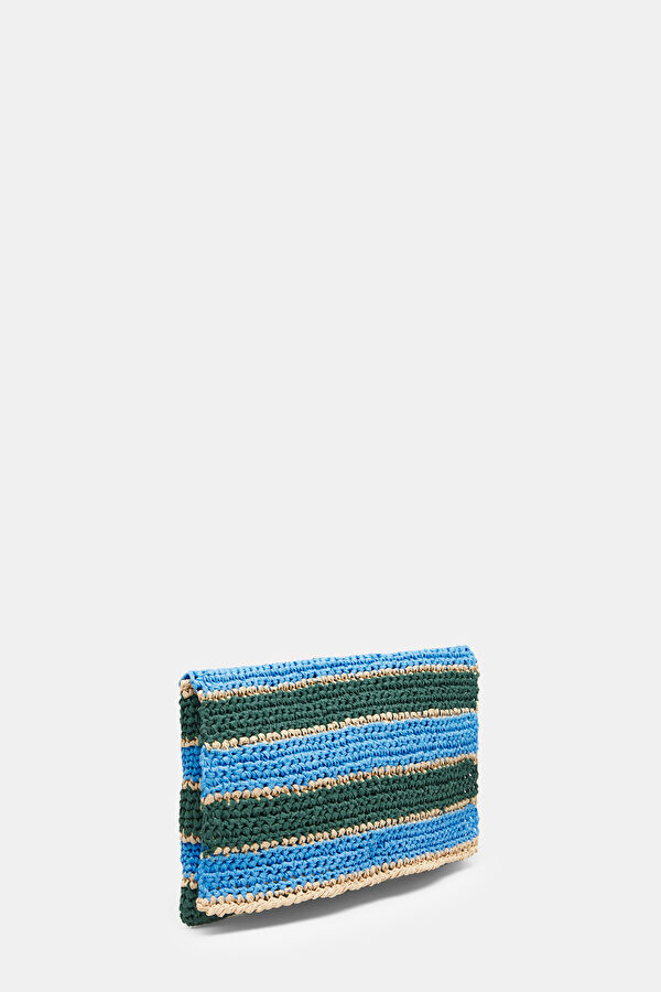 Blue Striped Patterned Bag 2