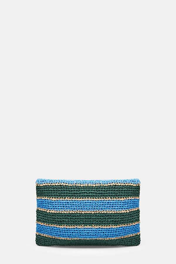Blue Striped Patterned Bag 3