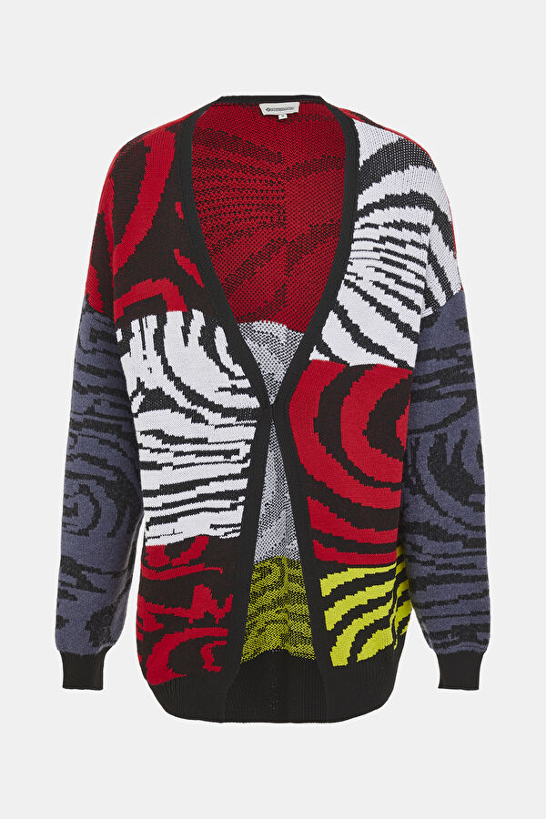 Colorful Patterned Knitted Men's Cardigan 4