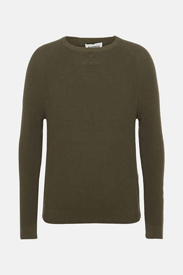 Khaki Knit Men's Sweater 4
