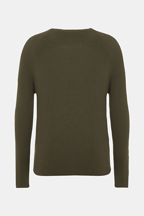Khaki Knit Men's Sweater 5