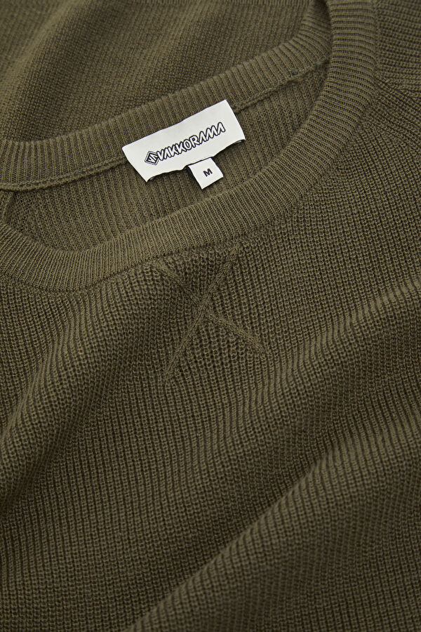 Khaki Knit Men's Sweater 6
