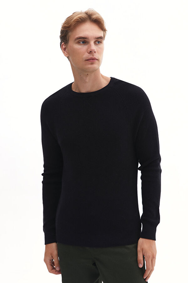 Black Knitted Men's Sweater