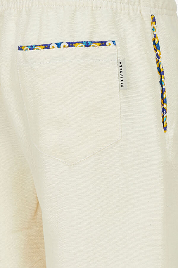 White Linen Shorts 3