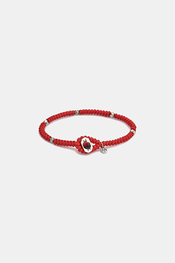 Silver Red Snake Bracelet 2