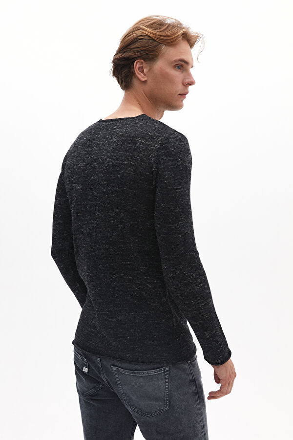 Anthracite Knit Men's Sweater 2
