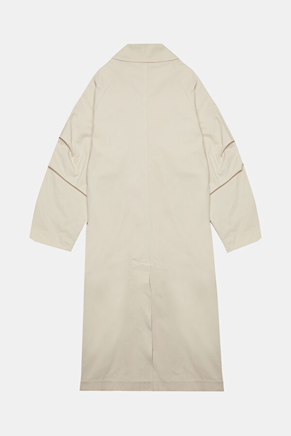 Beige Women's Trench Coat 2