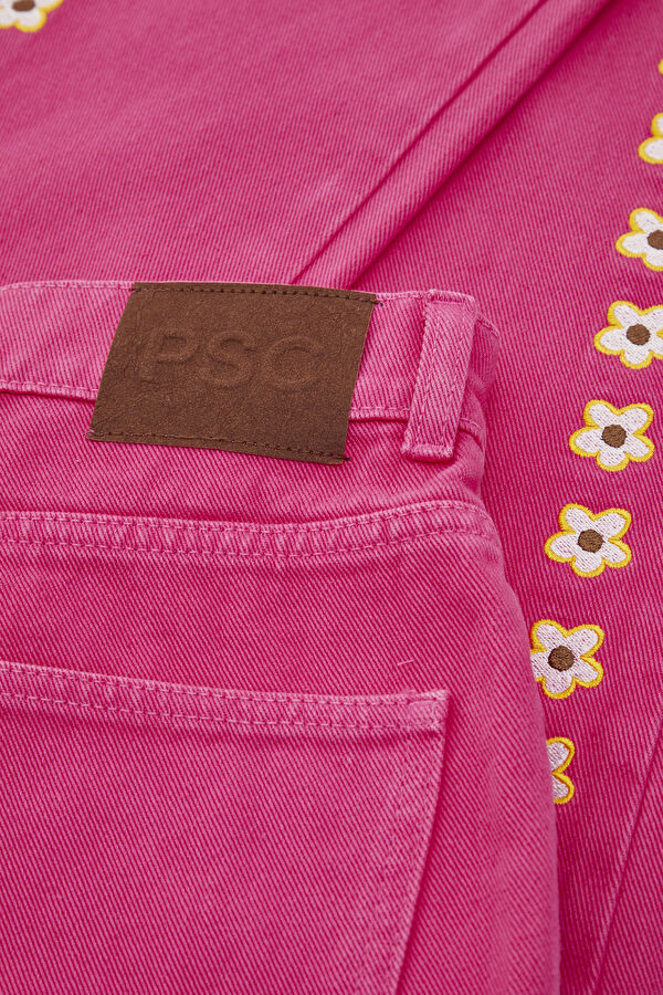 Pembe Boru Paça Kadın Pantolon 6