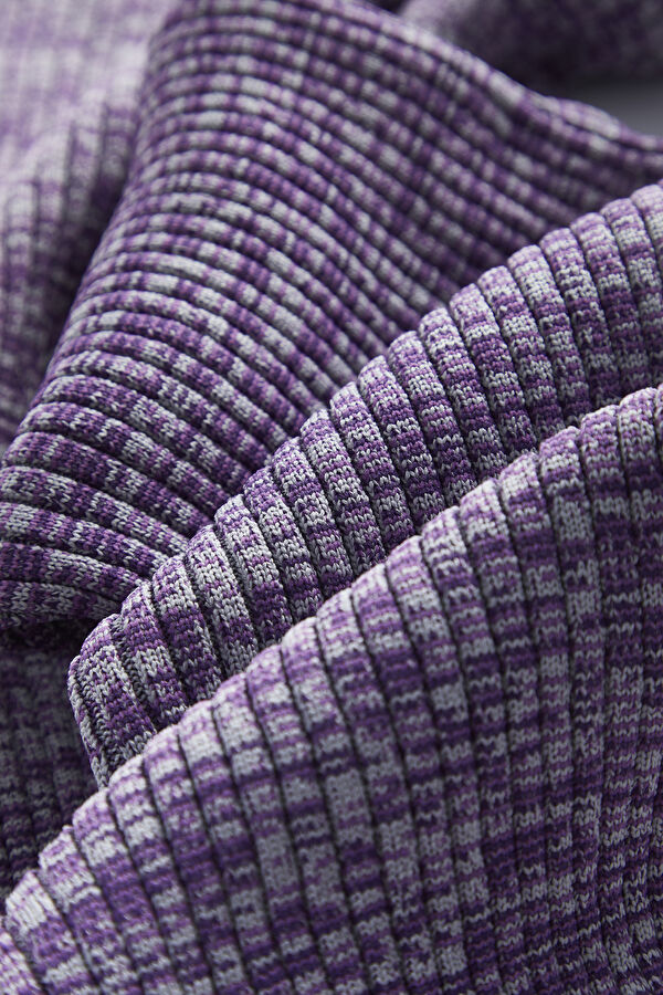 Slim Fit Purple Straight Leg Women's Trousers 4