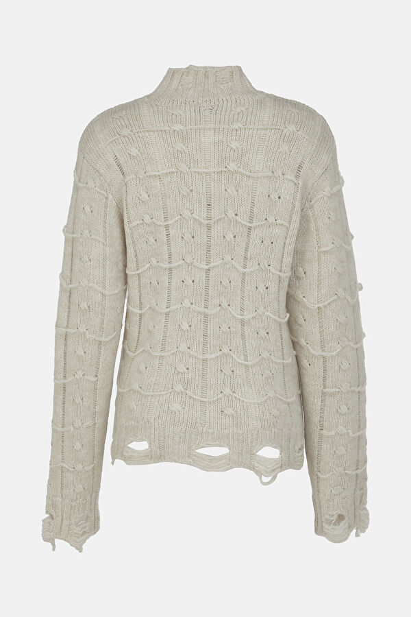 Off-white knitted women's sweater 5