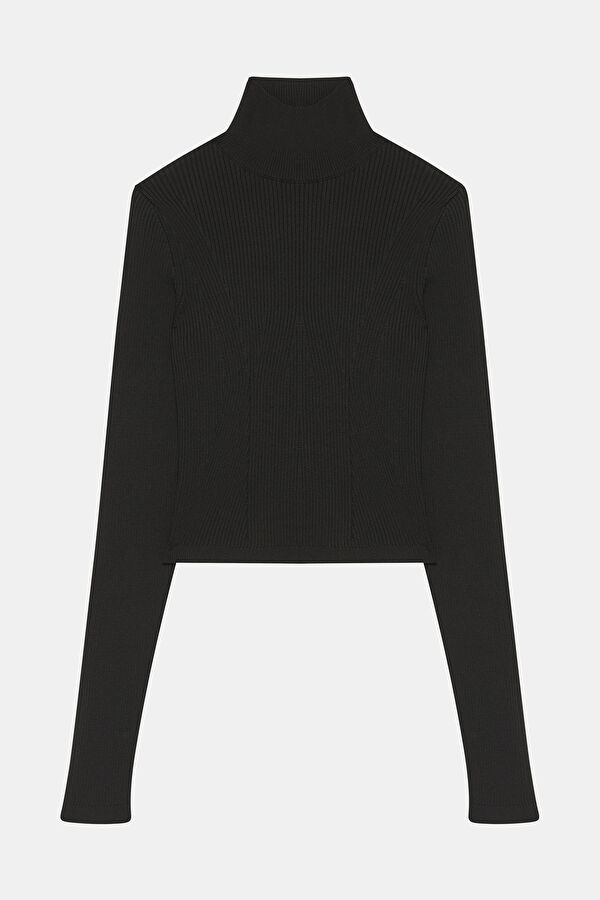 Black Knitted Women's Sweater