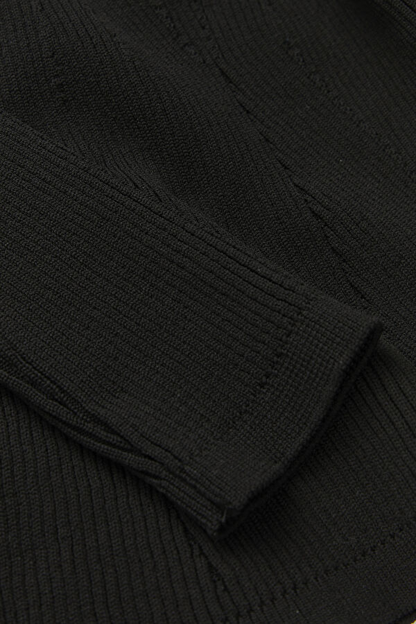 Black Knitted Women's Sweater 4