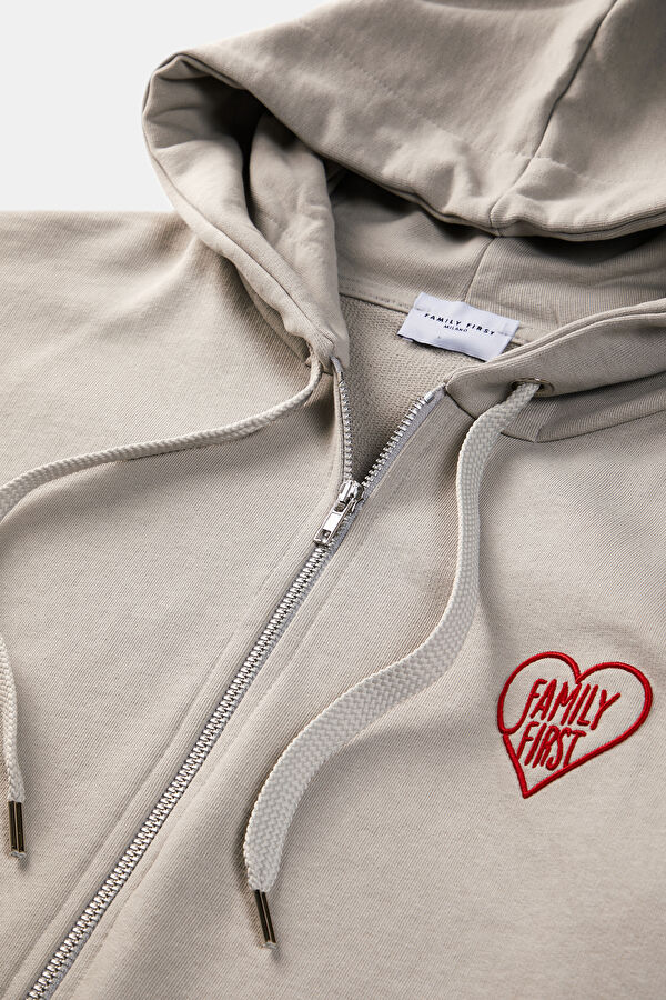 Gri Kapuşonlu Erkek Sweatshirt 3