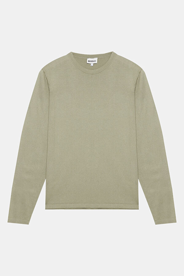 Light Green Knitted Men's Sweater