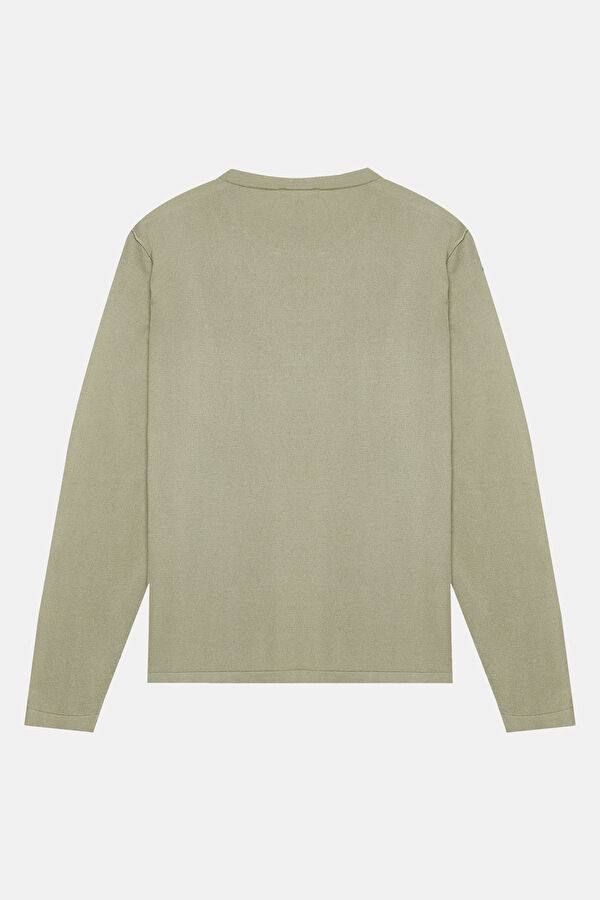 Light Green Knitted Men's Sweater 2