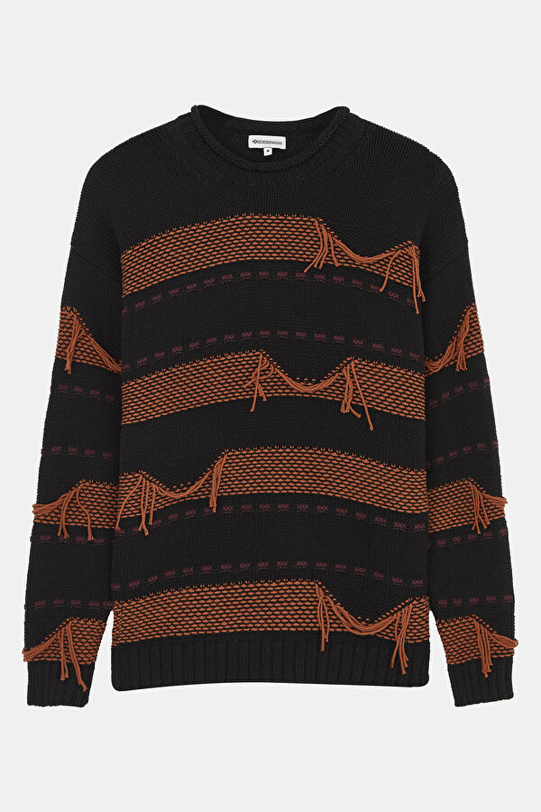 Colorful Knitted Pattern Men's Sweater
