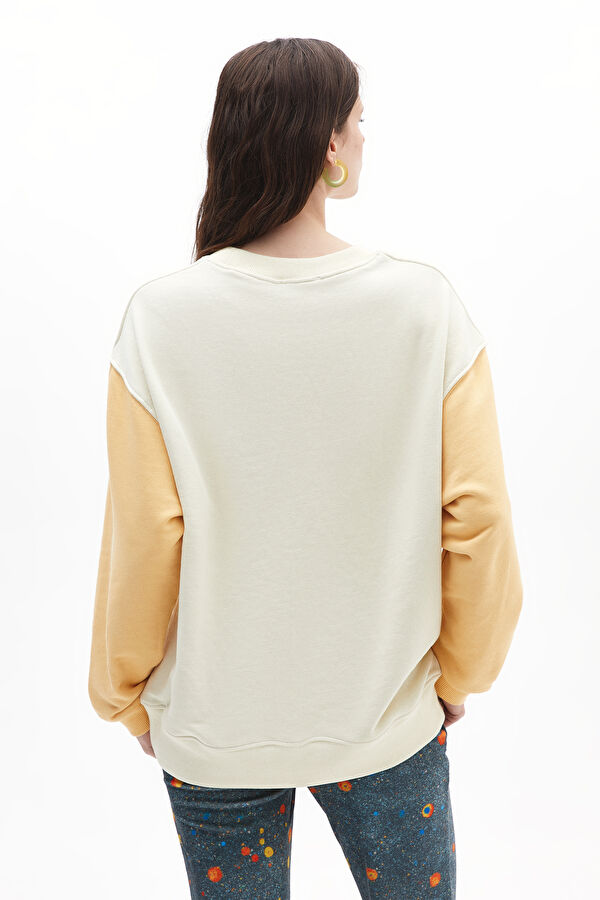 Multicolored Crew Neck Women's Sweatshirt 3