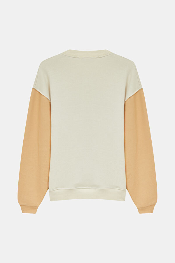 Multicolored Crew Neck Women's Sweatshirt 5