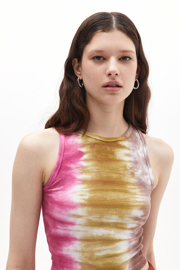 Colorful Patterned Strappy Women's Blouse 2