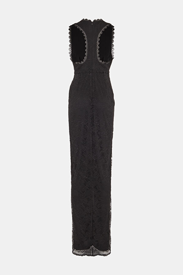 Siyah Maxi Elbise 2