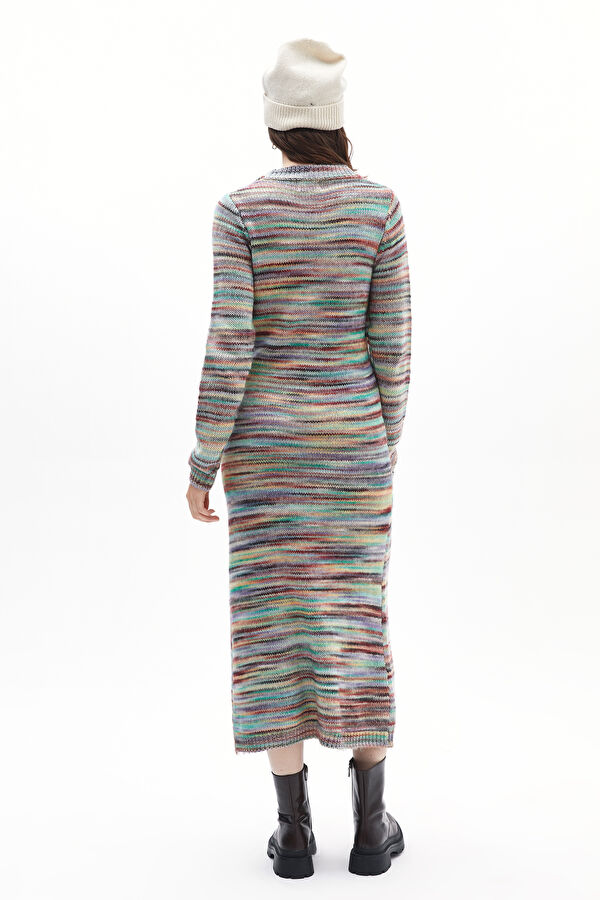 Colorful Striped Maxi Dress for Women 3
