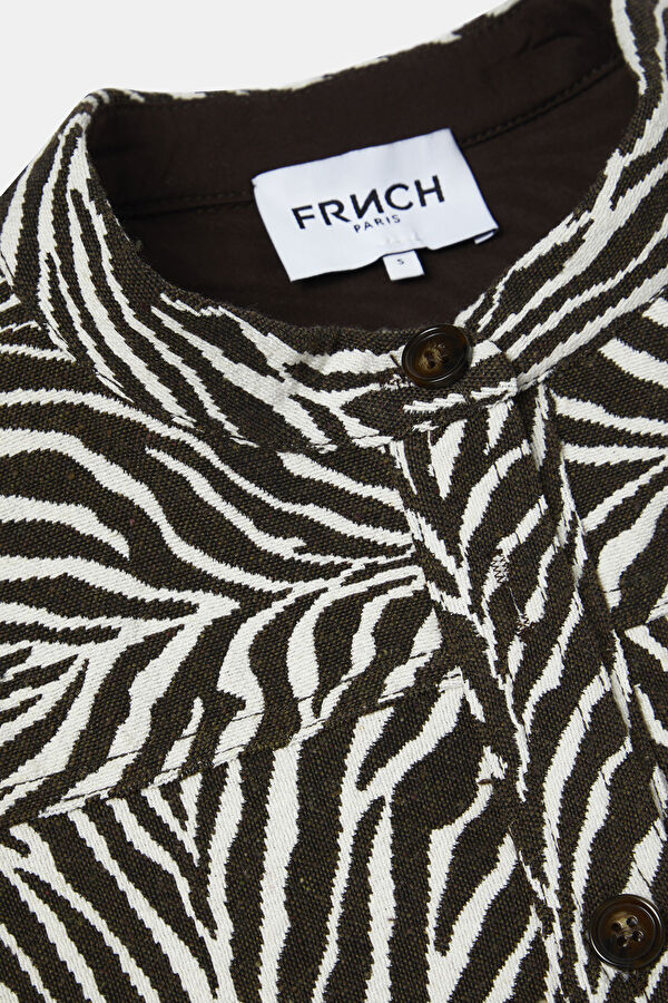 Dark Brown Animal Figured Dress 3