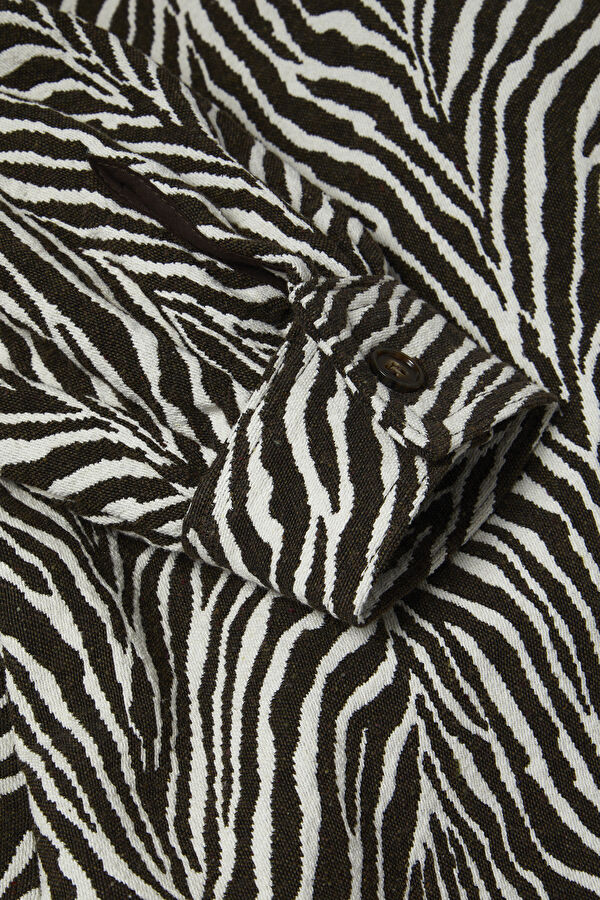 Dark Brown Animal Figured Dress 4
