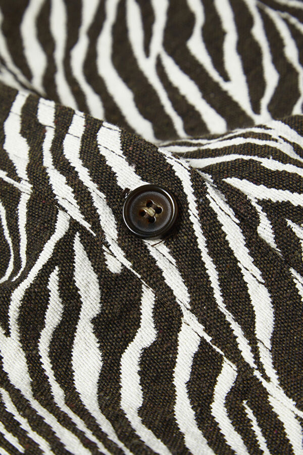 Dark Brown Animal Figured Dress 5