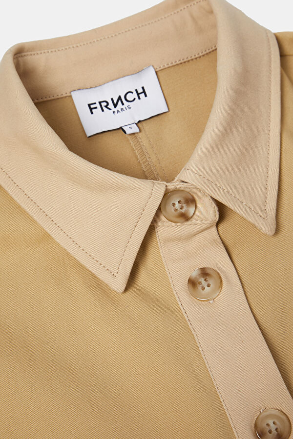 Relax Fit Beige Design Filled Jumpsuit 5