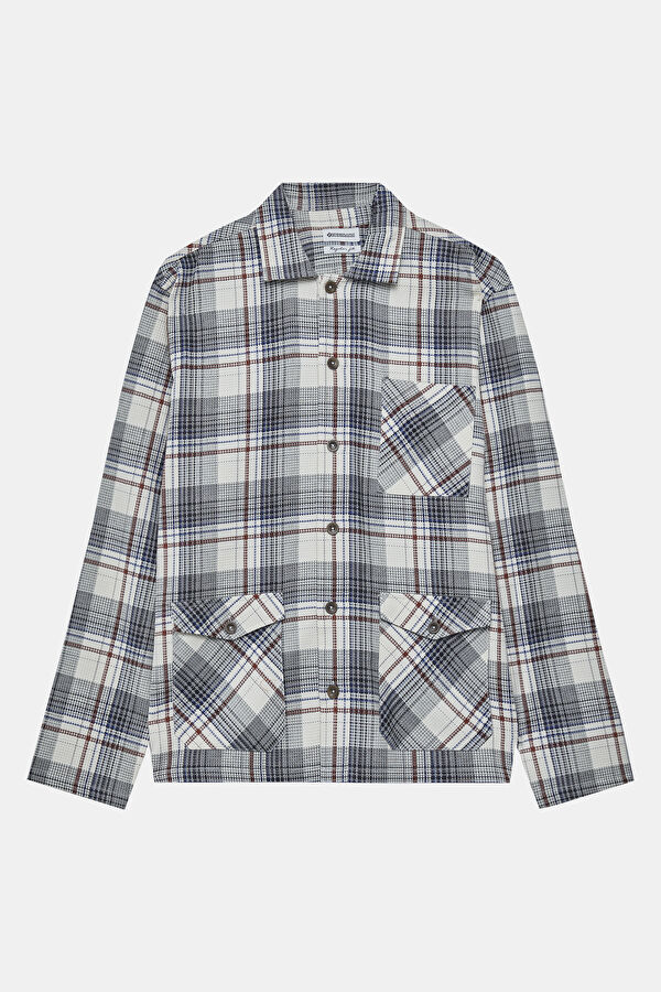 Oversize Multicolored Plaid Men's Shirt