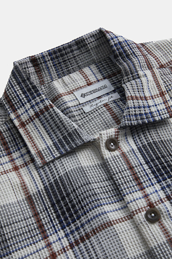 Oversize Multicolored Plaid Men's Shirt 3
