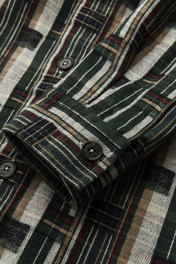 Oversize Multicolored Patterned Men's Shirt 4