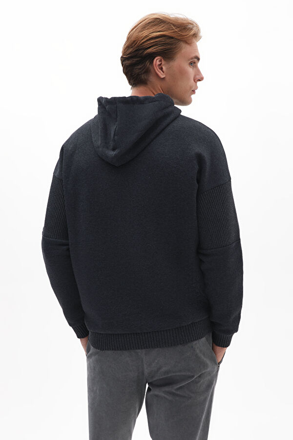 Anthracite Hooded Men's Sweatshirt 3