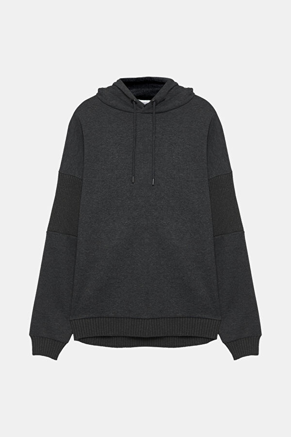 Anthracite Hooded Men's Sweatshirt 4