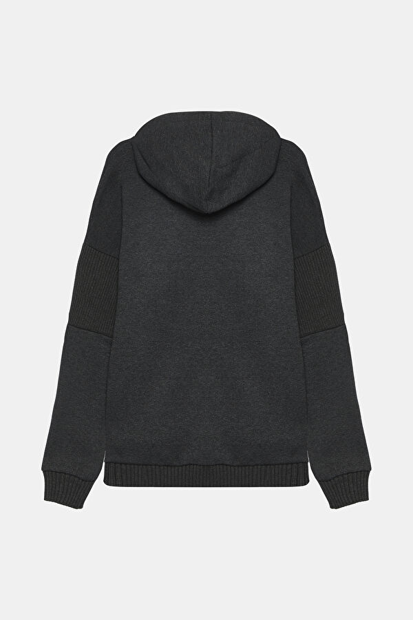 Anthracite Hooded Men's Sweatshirt 5