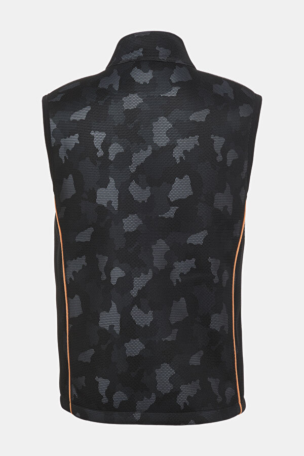 Black Patterned Men's Vest 5