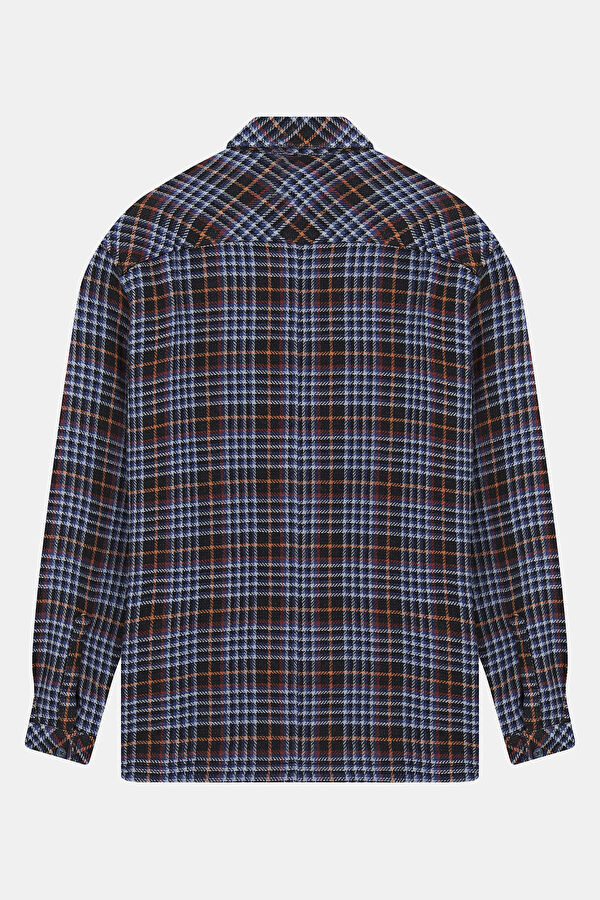 Oversize Multicolored Plaid Men's Shirt 2