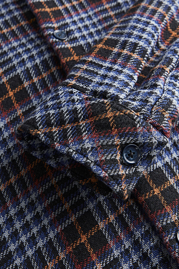 Oversize Multicolored Plaid Men's Shirt 4