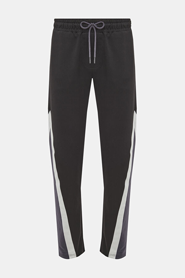 Black Straight Leg Sport Men's Pants
