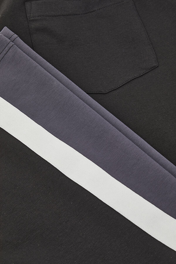 Black Straight Leg Sport Men's Pants 4