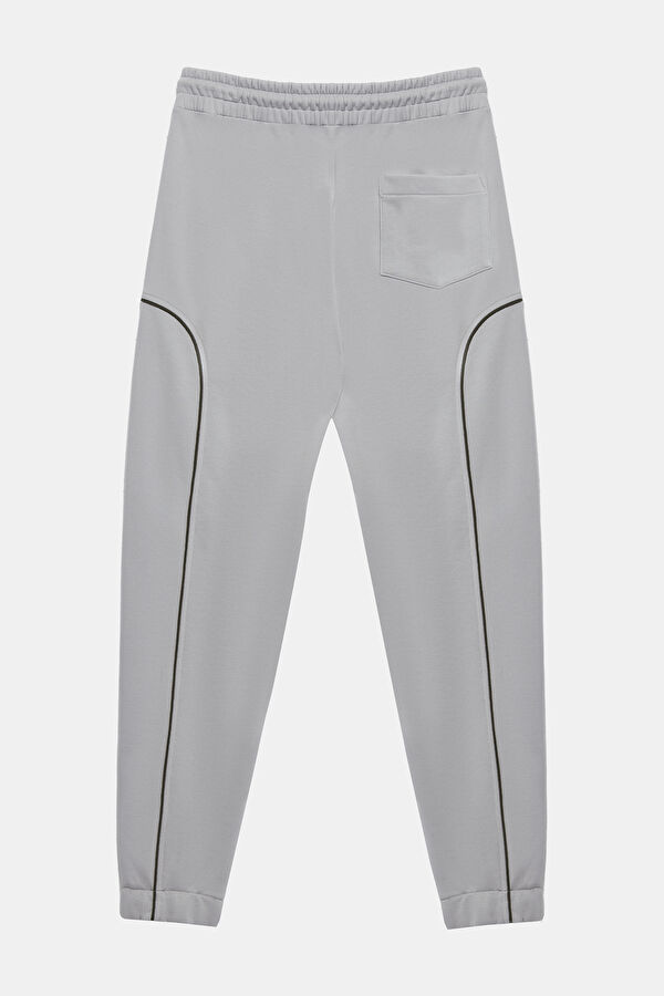 Gri Dar Paça Spor Erkek Pantolon 2