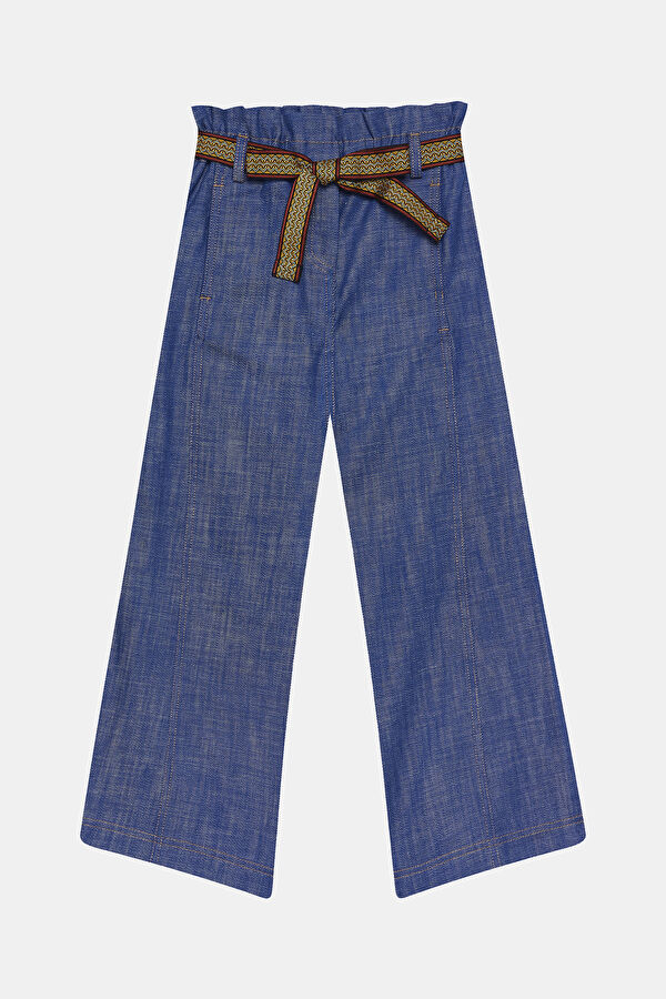 Navy Blue Loose Children's Trousers 3