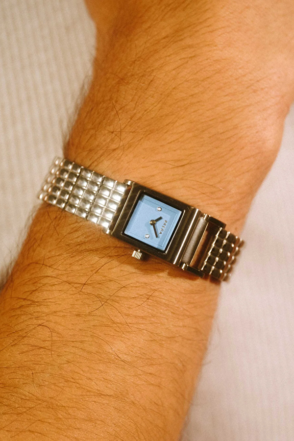 Revel Silver Steel Bracelet Kol Saati 18 mm 9