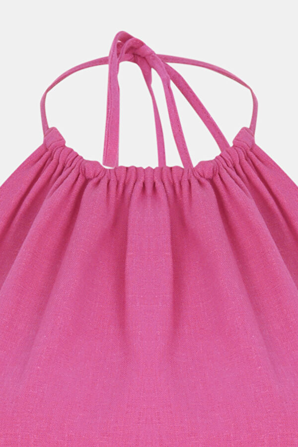 Pembe Mini Elbise 3