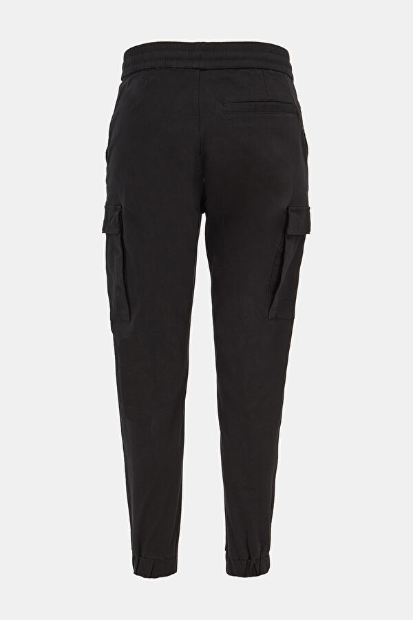 Relax Fit Black Skinny Leg Sports Trousers 2