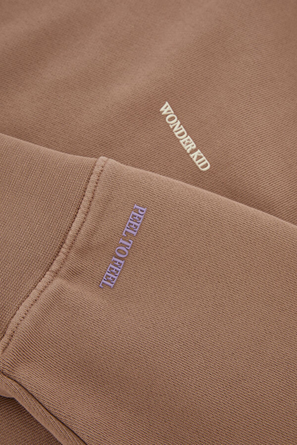 Kiremit Relax Kalıp Bisiklet Yaka Sweatshirt 5