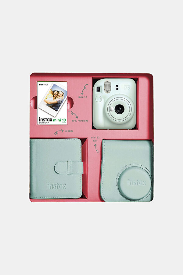 Instax Mini 12 Mint Green Bundle Box