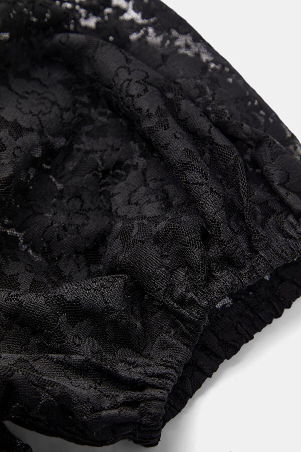 Black Patterned Mini Women's Dress 6