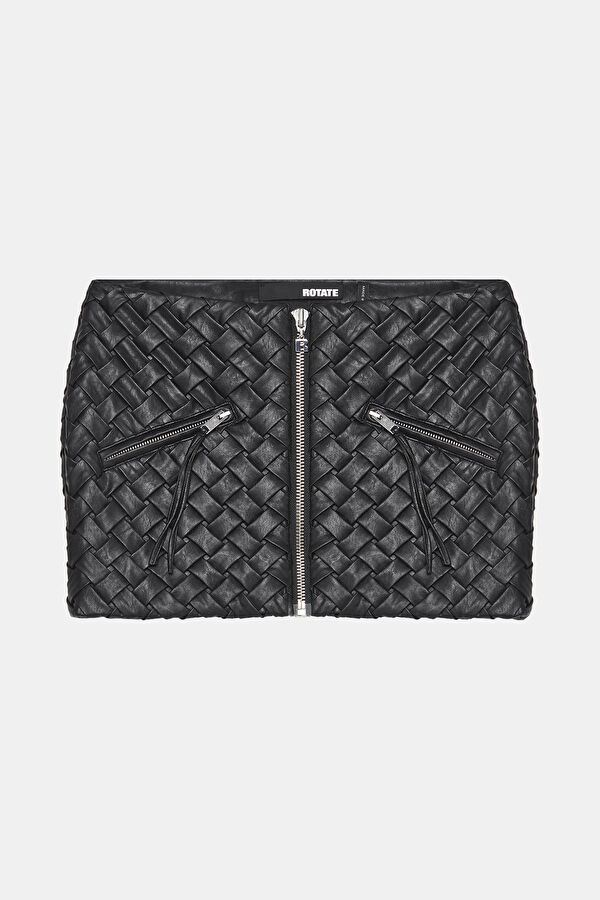 Black Viscose Women's Skirt
